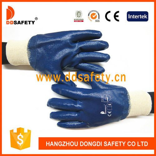 Cotton/Jersey with blue nitrile glove
